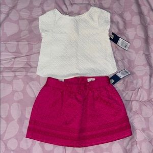 Genuine Kids from OshKosh skirt & shirt NWT girls